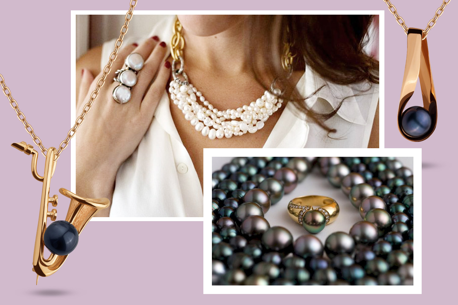 Jewellery with pearls