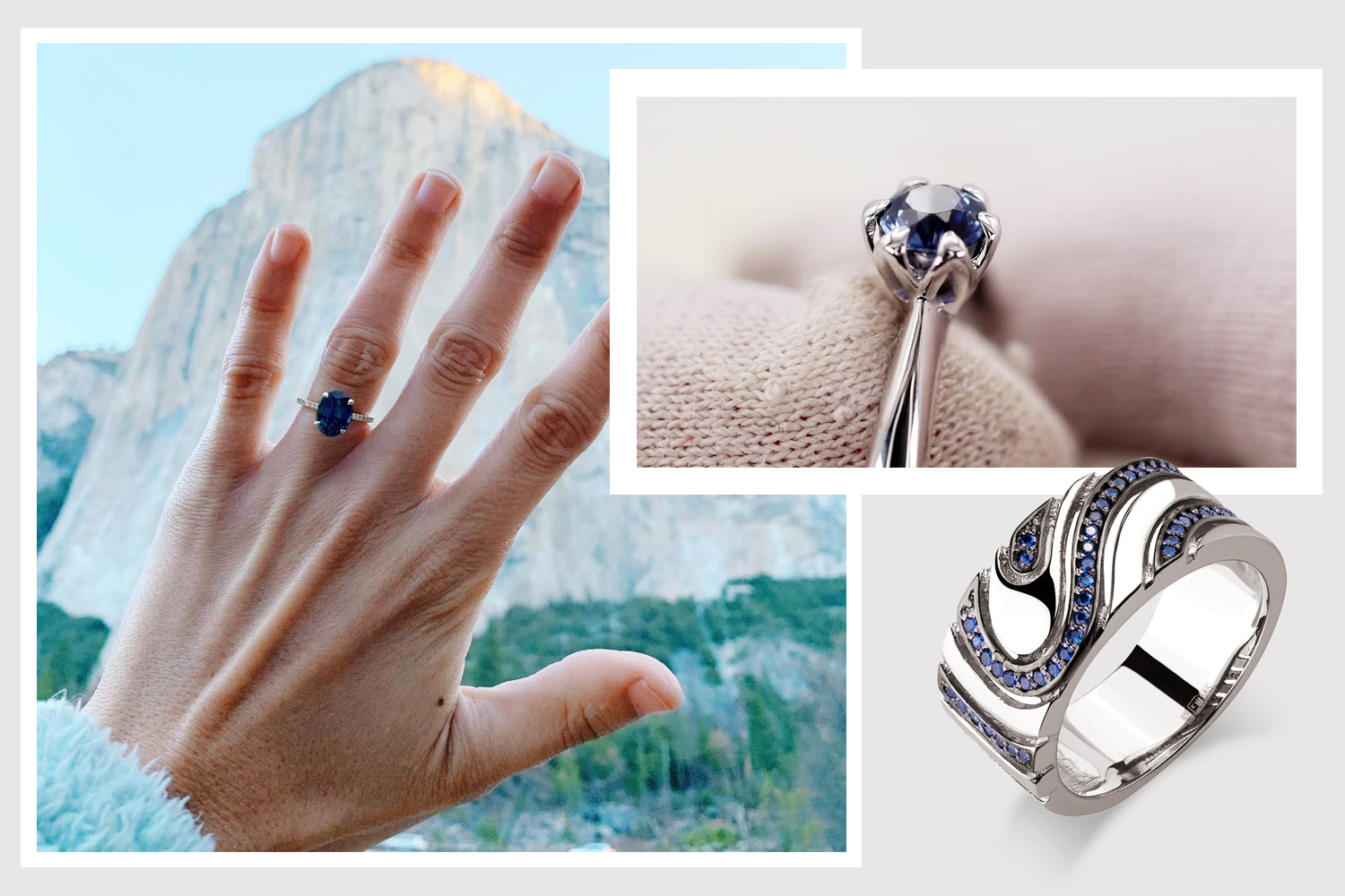 What sapphires are suitable for making engagement rings?